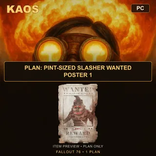 Plan: Pint-Sized Slasher Wanted Poster 1 | PC