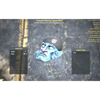 Fasnacht Glowing Captain Mask