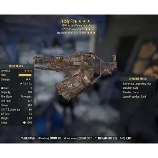 holy fire anti armor 25 50 dur