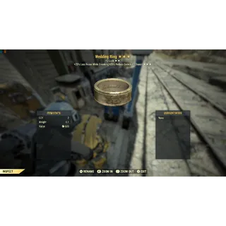 wedding ring +2 luck wwr wr food and chem