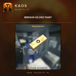 minigun gilded paint