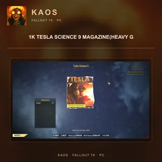 1k Tesla Science 9 Magazine(Heavy G