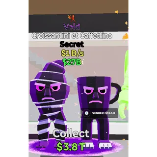 fortnite steal the brainrot Croissantini et caffettino Void 1B 1 traits 