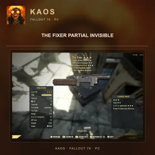 The fixer partial invisible 
