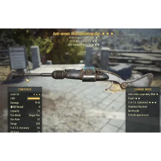 Anti-Armor 25% Faster fire rate 25% 