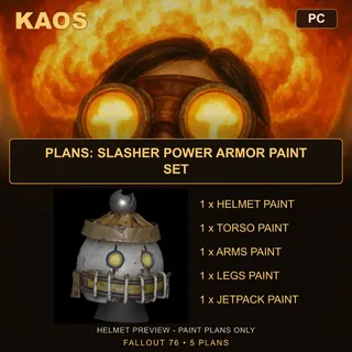 Plans: Slasher Power Armor Paint Set | PC
