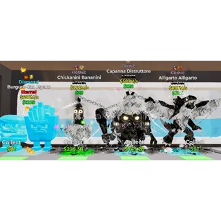 Steal the brainrot  fortnite Burguro dan Fryuro  Chickanini Bananini Capanna Distruttore Alligarto Alligarto