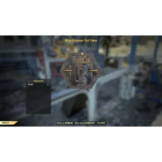 Mega-Dispenser Test Token misc item 