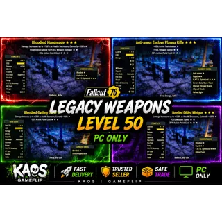 Legacy weapons level 50 bundle