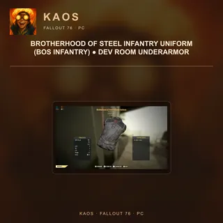 Brotherhood of Steel Infantry Uniform (BoS Infantry) ● Dev Room Underarmor