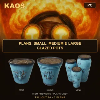 Plans: Small, Medium & Large Glazed Pots | PC