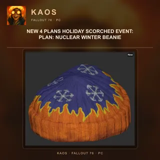NEW 4 plans Holiday Scorched Event: Plan: Nuclear Winter Beanie