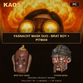 Fasnacht Mask Duo - Brat Boy + Pitman | PC