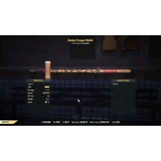 Red Croquet Mallet dev room