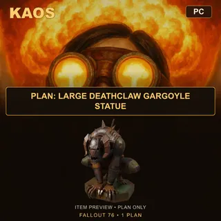 Plan: Large Deathclaw Gargoyle Statue | PC