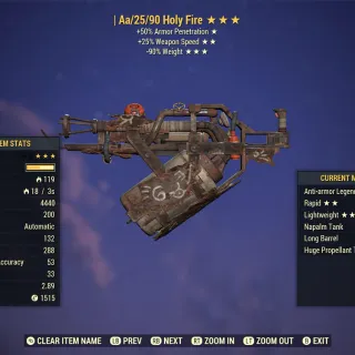 holy fire anti armor aa 25 90