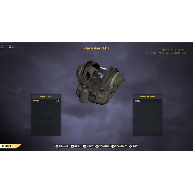 ranger armor elite + helmet - Fallout 76 Game Item - Gameflip