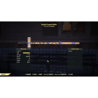 Blue Croquet Mallet dev room 