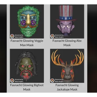 All 4 new mask from fasnacht bundle [NEW Fasnacht 2025 masks]