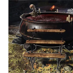 Cauldron hot tub