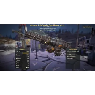 Gauss minigun  , plasma caster ,Gauss Shotgun ,Cremator ... choise x1 and 4 mods 