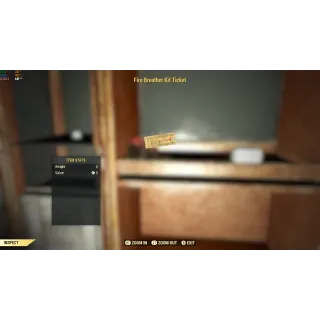 fire  breadher  kit ticket misc