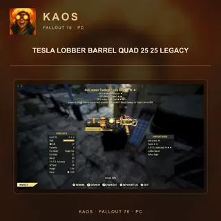 Tesla lobber barrel quad  25 25 legacy