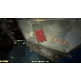 edwin diary misc item