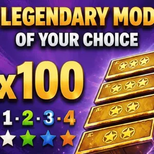x 100 ANY STAR 1 2 3 4 mod legendary   mod choise