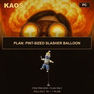 Plan: Pint-Sized Slasher Balloon | PC