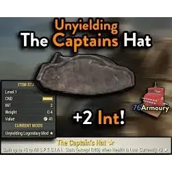 the captain hat uny +5 int