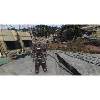 Dev room Raider  (invisible helmet) Power armor Level 1 full set 