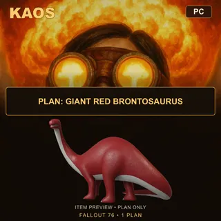 Plan: Giant Red Brontosaurus | PC
