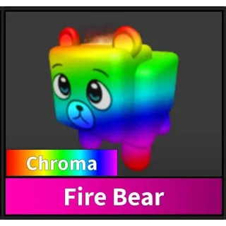 PET CHROMA FIRE BEAR - MM2
