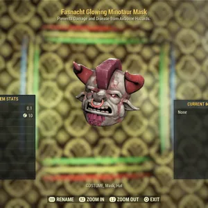 Glowing Minotaur Mask