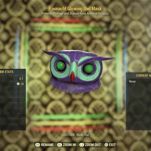 Glowing Owl Mask
