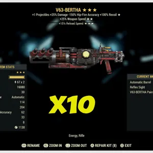 V63 Bertha x 10