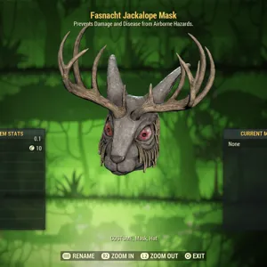 Fasnacht Jackalope Mask