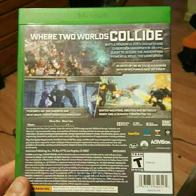 transformers rise of the dark spark xbox one