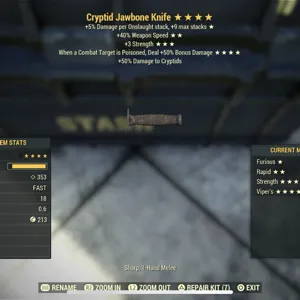 Invisible Knife 4 Star