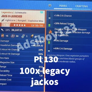 Jack O Launcher | 100x pl 130 legacy jacko