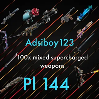 100x supercharged weapons