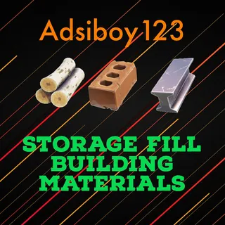 Building material storage fill