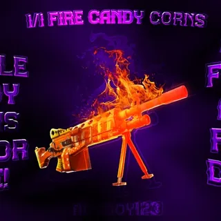1/1 supercharged fire candy corn