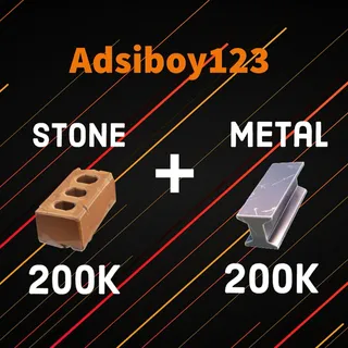 Bundle | 200k stone + 200k metal