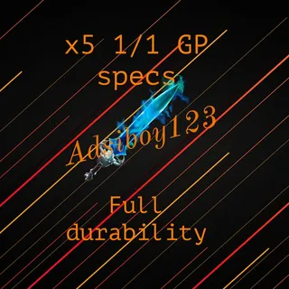 Bundle | x5 1/1 GP specs