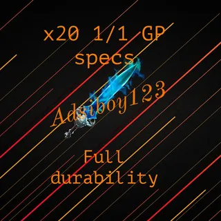 Bundle | x20 1/1 gp specs