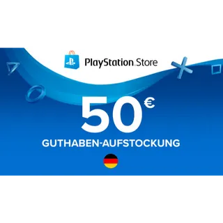 €50.00 EUR PlayStation Store - PSN Germany – Germany Account Only