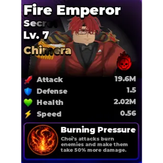 Chimera Cursed Fire Emperor - Roll Anime to Fight!