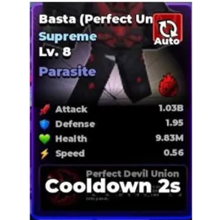 Parasite Cursed Basta (Perfect Union) - Roll Anime to Fight!